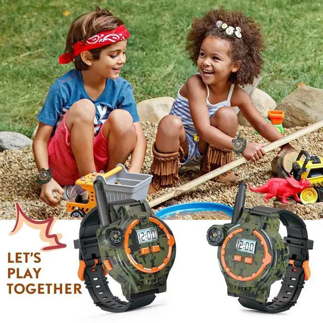 Alt view image 6 of 7 - Rechargeable Walkie Talkies for Kids Radio Walky Talky with Flashlight Children Outdoor Game Interphone Gifts for Boy and Girl (2 Pieces)