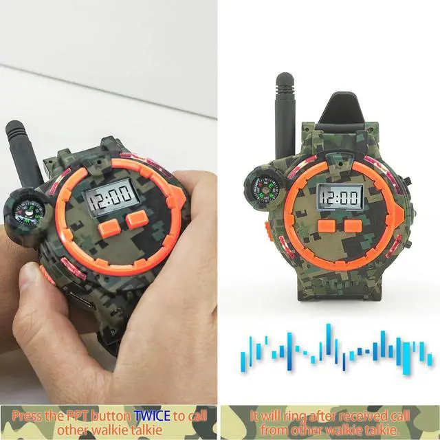 Alt view image 5 of 7 - Rechargeable Walkie Talkies for Kids Radio Walky Talky with Flashlight Children Outdoor Game Interphone Gifts for Boy and Girl (2 Pieces)