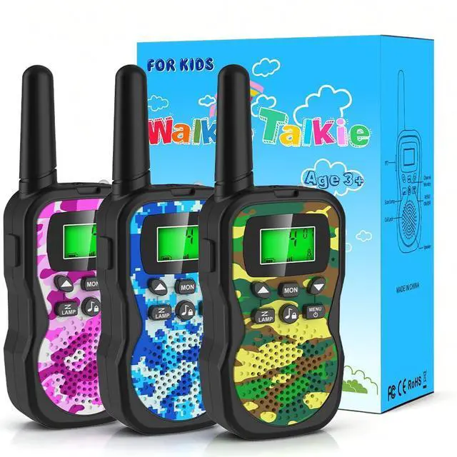 Main image of Walkie Talkies for Kids 3 Pack, 22CH Long Range 2 Way Radio Outdoor