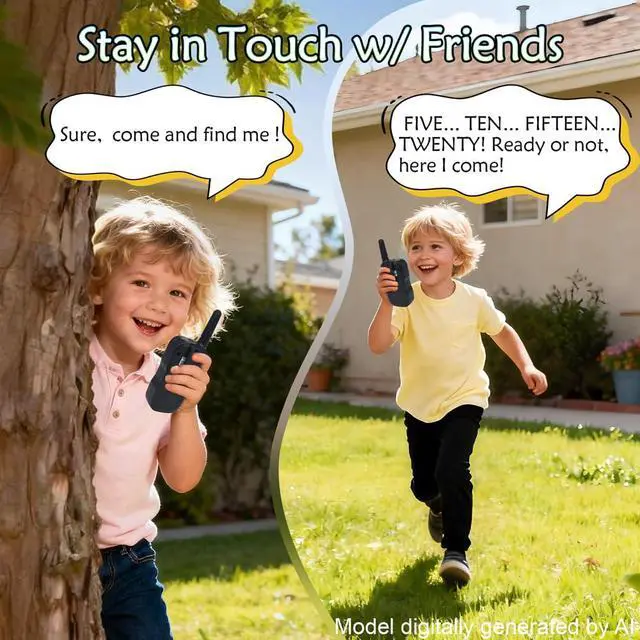 Alt view image 5 of 7 - Walkie Talkies for Kids 3 Pack, 22CH Long Range 2 Way Radio Outdoor