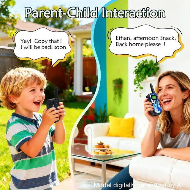 Alt view image 6 of 7 - Walkie Talkies for Kids 3 Pack, 22CH Long Range 2 Way Radio Outdoor