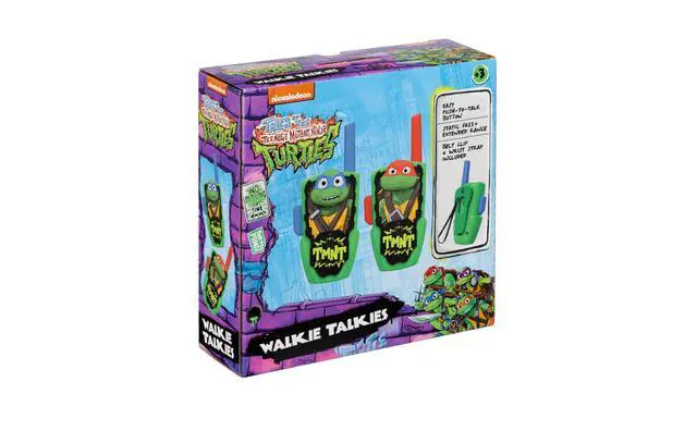 Alt view image 7 of 7 - Teenage Mutant Ninja Turtles Walkie Talkies for Kids, Indoor Outdoor Toys