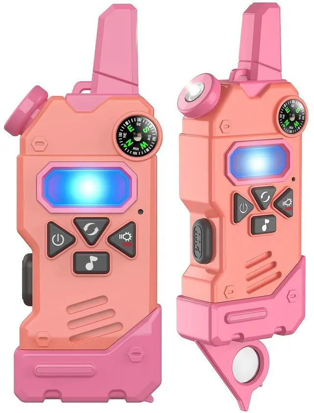 Main image of Walkie Talkies for Kids,5 Colourful Channels 2 Way Radio,Compass Flashlight and Magnifying Glass,3 Miles Long Range for Adventure Game,Outside, Camping, Hiking,Toys for 3-12 Year Old Boys Girls