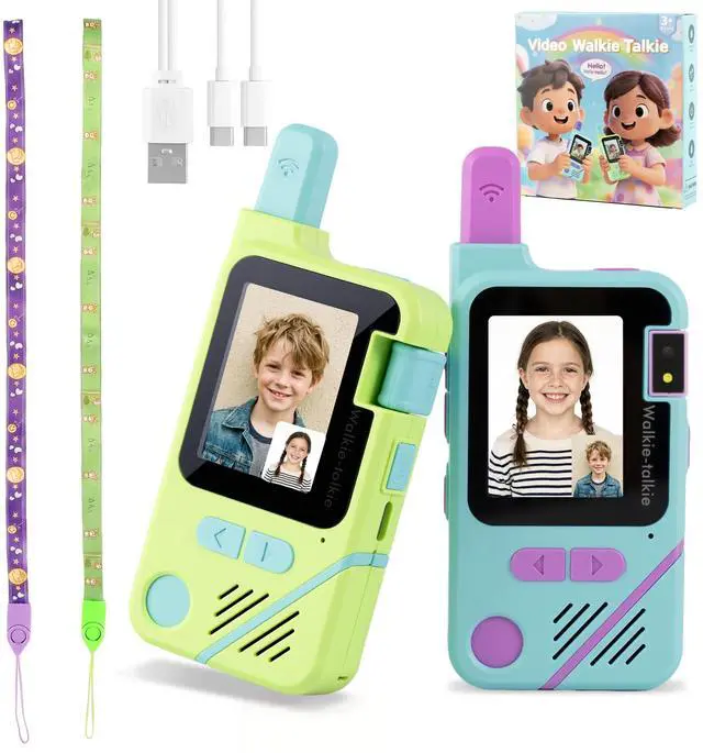 Main image of Video Walkie Talkies for Kids Ages 3-12 Camping Outdoor Toys Gifts for Kids