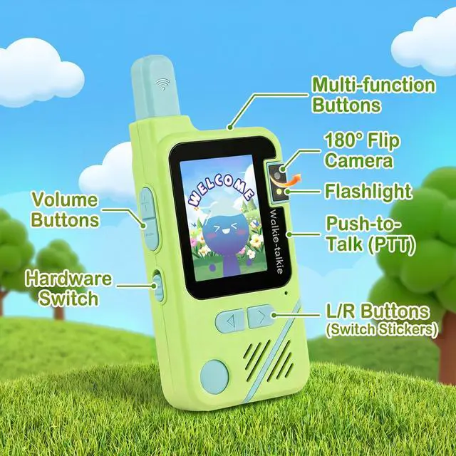 Alt view image 2 of 6 - Video Walkie Talkies for Kids Ages 3-12 Camping Outdoor Toys Gifts for Kids