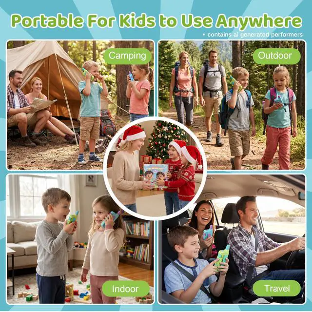 Alt view image 6 of 6 - Video Walkie Talkies for Kids Ages 3-12 Camping Outdoor Toys Gifts for Kids