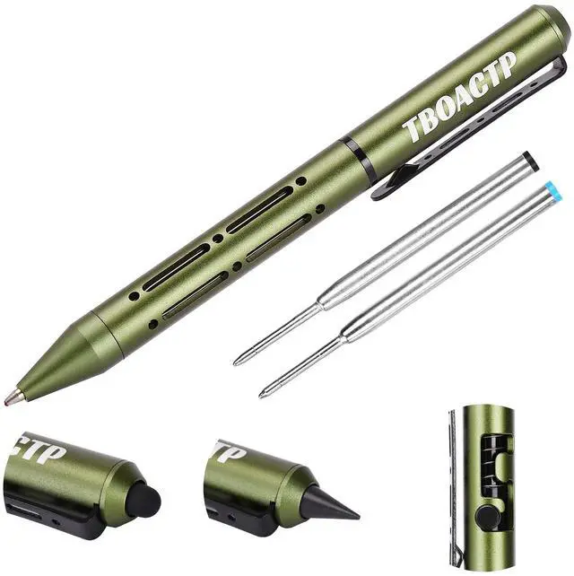 Main image of 4.7" Mini 3-in-1 EDC Ballpoint Pen, Pencil and Stylus, Green