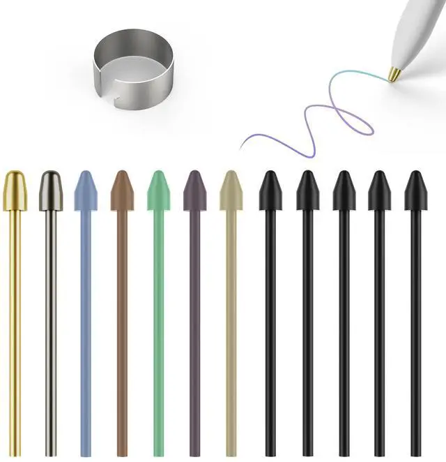 Main image of Pen Tips for Remarkable 2 Marker Plus, 2 Metal + 10 Colored