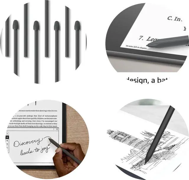 Alt view image 4 of 5 - 10PCS Tips Replacement for iFLYTEK AINOTE Air 2 Stylus Pen Tips, (NO fit AINOTE 2 Stylus Pen) Professional Tips for AINOTE Air 2 Pen Tips (10* Black)