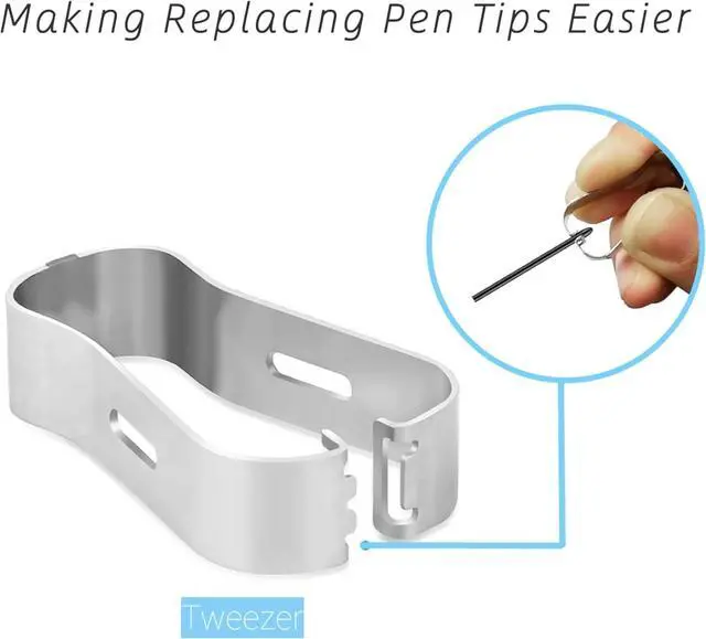 Alt view image 5 of 5 - 10PCS Tips Replacement for iFLYTEK AINOTE Air 2 Stylus Pen Tips, (NO fit AINOTE 2 Stylus Pen) Professional Tips for AINOTE Air 2 Pen Tips (10* Black)