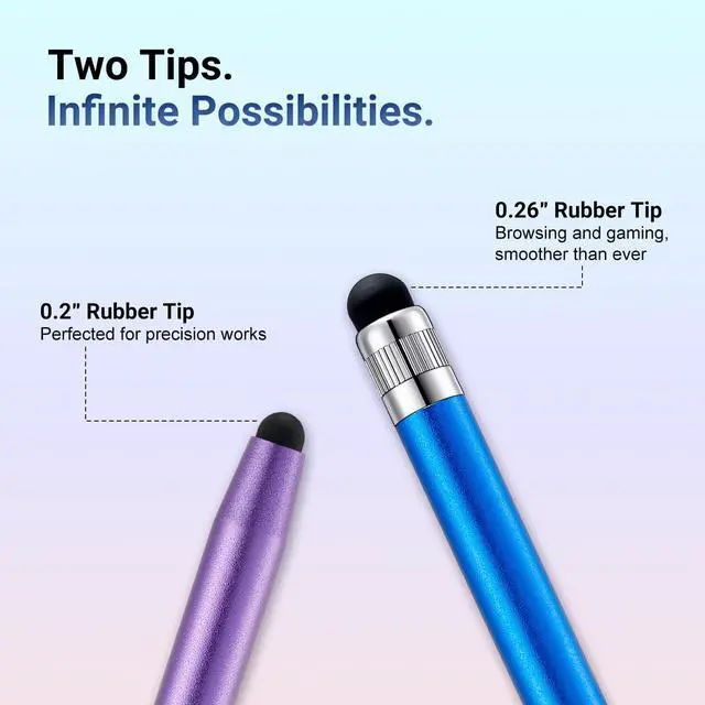 Alt view image 2 of 6 - 48Pcs Stylus Rubber Tips for Stylus Pens