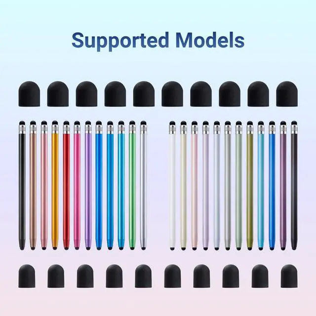 Alt view image 6 of 6 - 48Pcs Stylus Rubber Tips for Stylus Pens