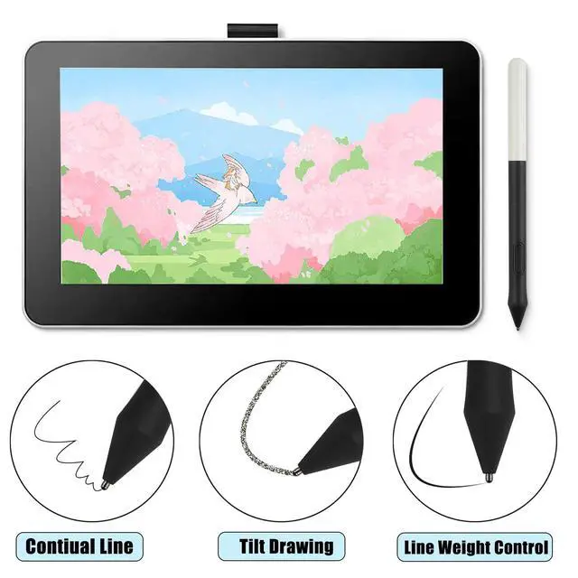 Alt view image 5 of 7 - No Worn Out Titanium Alloy Fine Pencil Nibs Compatible with Wacom One Creative Pen, Replacement Hard Refill Tips fits for WACOM ONE DTC133W0A /Galaxy Tab S8 S7 Stylus,2 Pcs