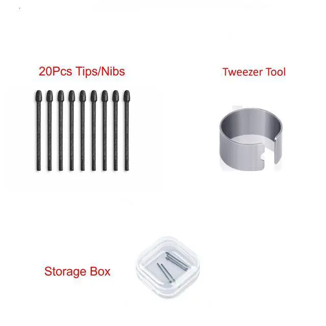 Alt view image 4 of 6 - 10PCS Marker Tips for Remarkable Pen Tips, Durable Pen Tips Compatible with Remarkable 2 Pen, Marker Plus Pen, 2B-Pencil Feel, with Tool&Storage Box (10PCS Tips-Black)