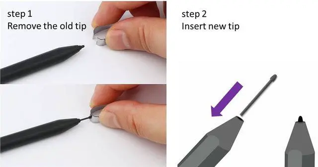 Alt view image 6 of 6 - 10PCS Marker Tips for Remarkable Pen Tips, Durable Pen Tips Compatible with Remarkable 2 Pen, Marker Plus Pen, 2B-Pencil Feel, with Tool&Storage Box (10PCS Tips-Black)