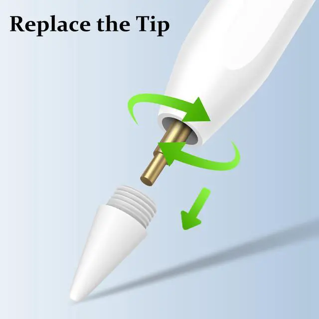 Alt view image 2 of 5 - 8 Pack Replacement Tips for Fast Charging iPad Pencil ONLY