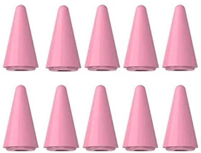 Main image of Stylus Replacement Tips for Apple Pencil Tips 10 Pack-Pink (Universal with White/Black/Purple Tips)