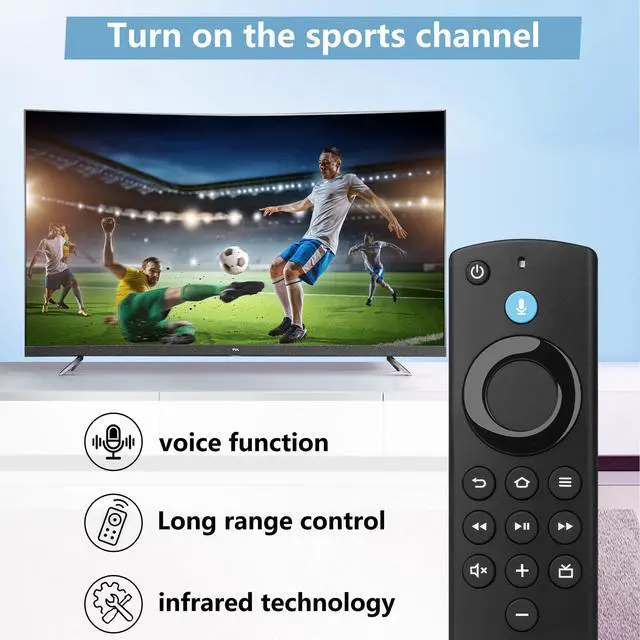 Alt view image 4 of 7 - Replacement TV Remote for Insignia Fire Smart TV Stick(Lite,4K Max,HD,2nd Gen,3rd Gen) Cube - Firestick Remote with Voice Control