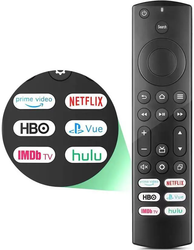 Main image of Replacement for Insignia/Toshiba/Pioneer Fire TV Remote, Universal Compatible for AMZ Fire Smart TV Remote (Not for Stick and Cube) with 6 Hot Keys
