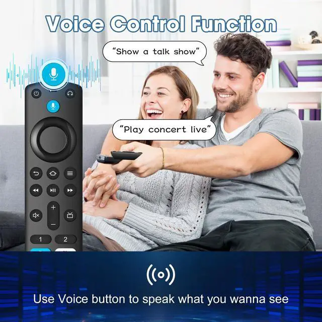 Alt view image 3 of 7 - Replacement Remote Control Compatible with Firestick 4K(1st/2nd Gen), TV Stick (2nd Gen/3rd Gen/Lite/4K Max/4K Plus), Fire-Smart-TVs Stick Remote for Smart TV 3rd Gen with Voice Search & Cube
