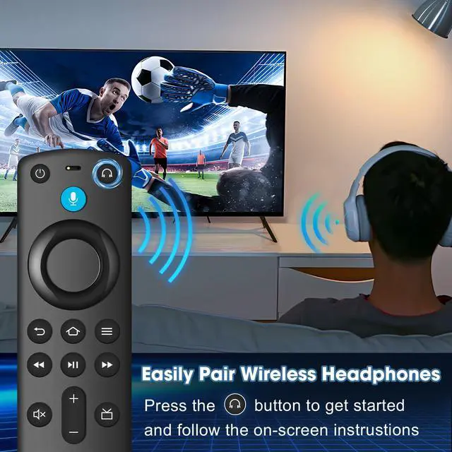 Alt view image 5 of 7 - Replacement Remote Control Compatible with Firestick 4K(1st/2nd Gen), TV Stick (2nd Gen/3rd Gen/Lite/4K Max/4K Plus), Fire-Smart-TVs Stick Remote for Smart TV 3rd Gen with Voice Search & Cube
