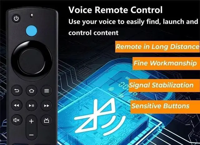 Alt view image 3 of 7 - Remote Replacement Control for Stick 2nd Gen, 3rd Gen, Lite, 4K,4K MAX, Cube 1st Gen, 2nd Gen, 3nd Gen, 3rd Gen PendantDesign Voice Replacement Control 2025 3.1.144 Version