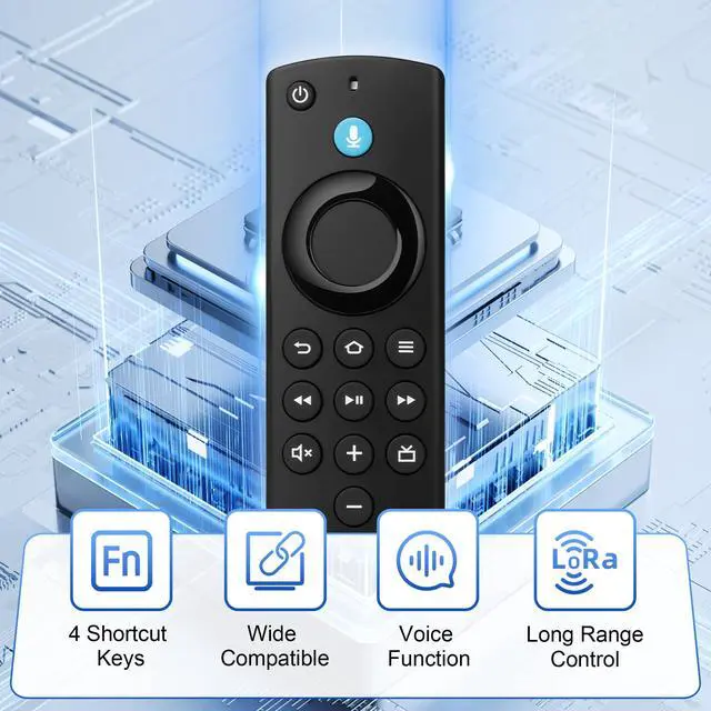Alt view image 5 of 7 - Replacement TV Remote Control for All Fire Series, Compatible with Fire Smart TV Stick/TV Cube/Stick Lite/HD/4K Max/4K, for Insignia TV Remote, Smart TV 3rd Gen with Voice Controller