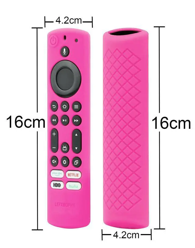 Alt view image 3 of 3 - 2023 Stick 4K Max Remote Cover for Toshiba and Insignia NSRCFNA21 CT-RC1US-21 CT95018 CTRC1US21, Silicone Protective 3-Pack Green Orange Hot Pink Case Glow in Dark