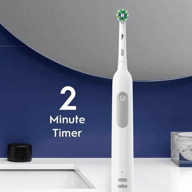 Alt view image 2 of 7 - Pro 1000 Rechargeable Electric Toothbrush, White, 4 Replacement Brush Heads