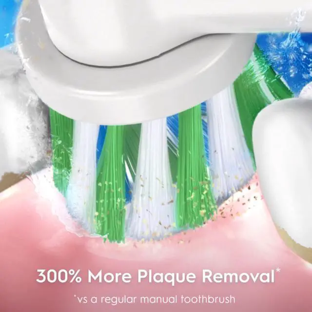 Alt view image 5 of 7 - Pro 1000 Rechargeable Electric Toothbrush, White, 4 Replacement Brush Heads