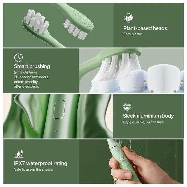 Alt view image 4 of 7 - Sonic Electric Toothbrush for Adults with Wall Mounted UV Cleaner