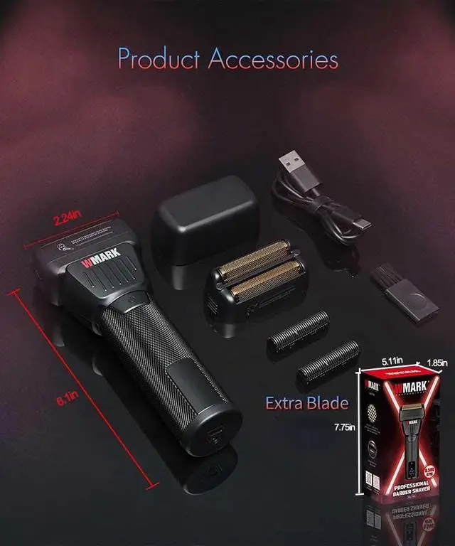 Alt view image 6 of 7 - Electric Foil Shavers for Men Electric Razor for Men Cordless