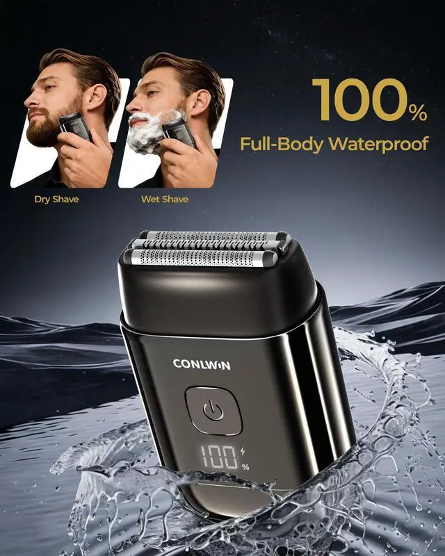 Alt view image 5 of 7 - Electric Foil Shavers for Men, Travel Mini Shaver, Model FK-712B