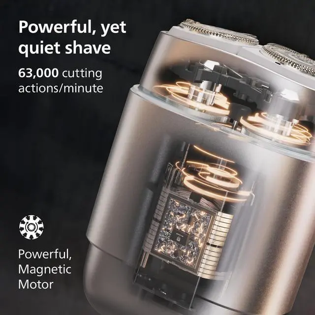 Alt view image 5 of 7 - 600 Series Compact Electric Travel Shaver, Silver