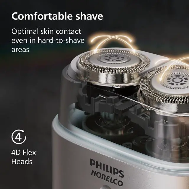 Alt view image 6 of 7 - 600 Series Compact Electric Travel Shaver, Silver
