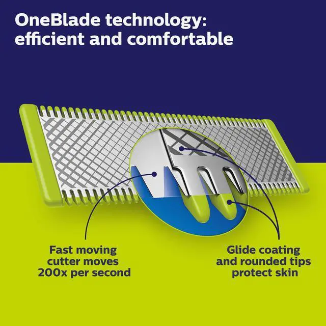 Alt view image 5 of 7 - OneBlade Hybrid Electric Trimmer and Shaver, QP2520