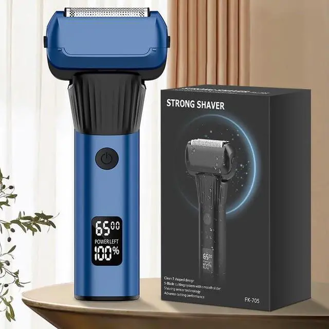 Main image of Electric Razor for Men, 5-Blade Foil Shaver, Wet Dry, USB-C, 2-Speed