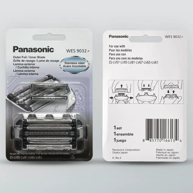 Alt view image 2 of 7 - Shaver Replacement Outer Foil and Inner Blade Set WES9032P, Compatible with ARC5 5-Blade Shavers ES-LV97-K, ES-LV67-K, ES-LV95-S, ES-LV65-S