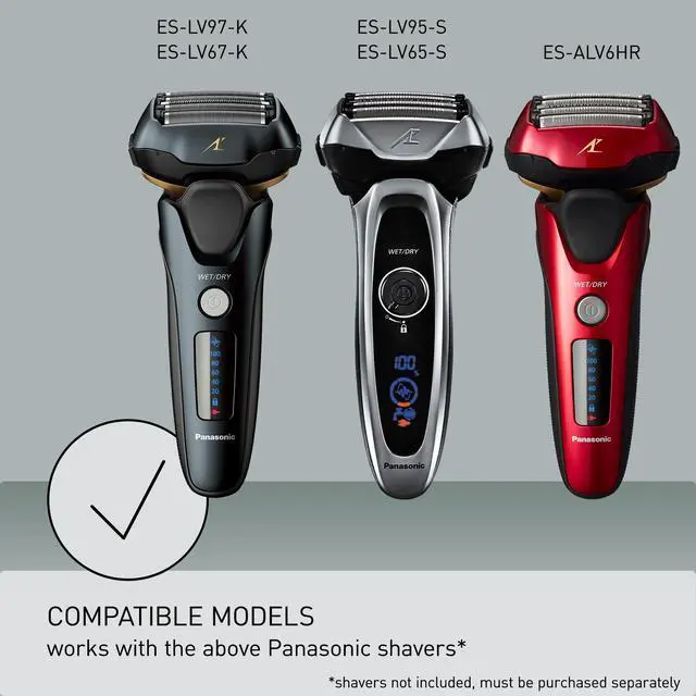 Alt view image 3 of 7 - Shaver Replacement Outer Foil and Inner Blade Set WES9032P, Compatible with ARC5 5-Blade Shavers ES-LV97-K, ES-LV67-K, ES-LV95-S, ES-LV65-S