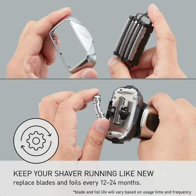 Alt view image 5 of 7 - Shaver Replacement Outer Foil and Inner Blade Set WES9032P, Compatible with ARC5 5-Blade Shavers ES-LV97-K, ES-LV67-K, ES-LV95-S, ES-LV65-S