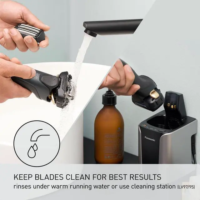 Alt view image 7 of 7 - Shaver Replacement Outer Foil and Inner Blade Set WES9032P, Compatible with ARC5 5-Blade Shavers ES-LV97-K, ES-LV67-K, ES-LV95-S, ES-LV65-S