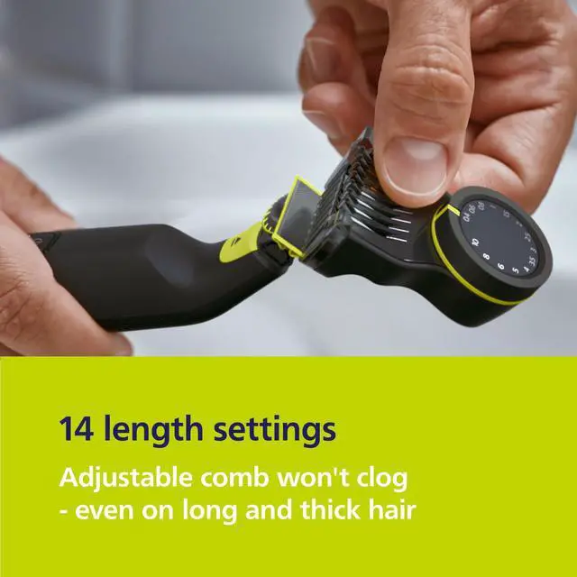 Alt view image 5 of 7 - OneBlade Pro 360 Face + Body Trimmer and Shaver