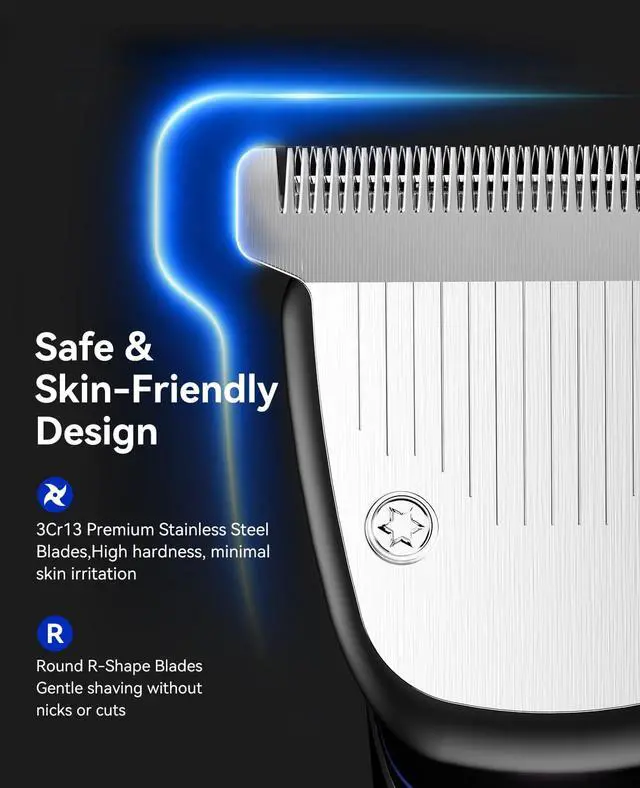Alt view image 4 of 7 - Beard Trimmer for Men, 6-in-1 Electric Shaver and Hair Clipper