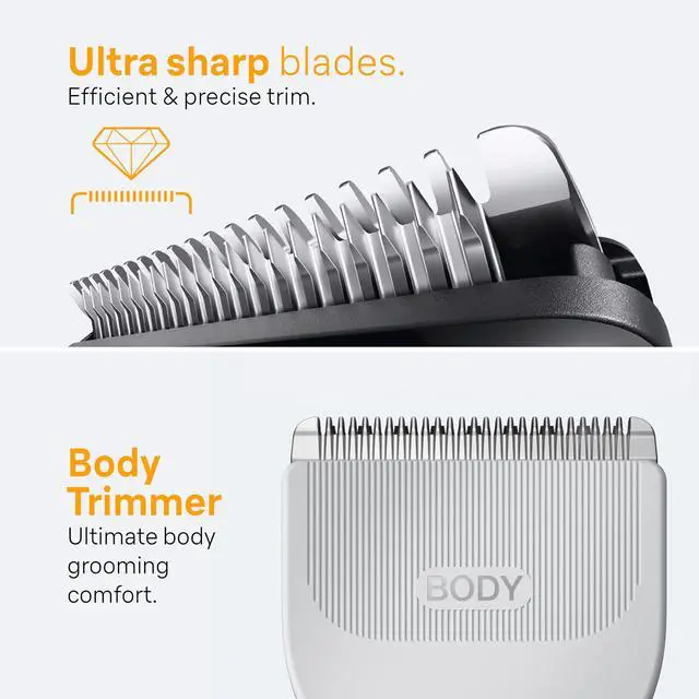 Alt view image 3 of 7 - All-in-One Style Kit Series 5 5471, 8-in-1 Trimmer for Men with Beard Trimmer, Body Trimmer for Manscaping, Hair Clippers & More, Ultra-Sharp Blade, 40 Length Settings, Waterproof