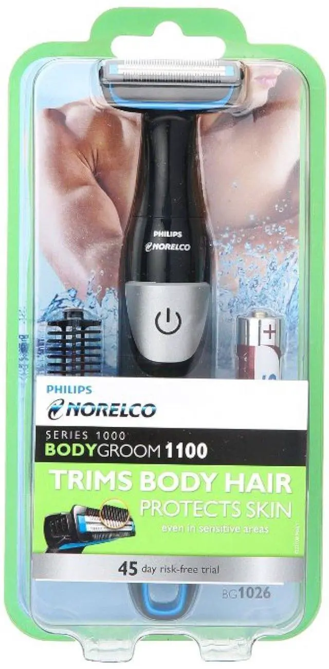 Alt view image 7 of 7 - Bodygroom Series 1100, BG1026/60, Showerproof Body Hair Trimmer and Groomer for Men