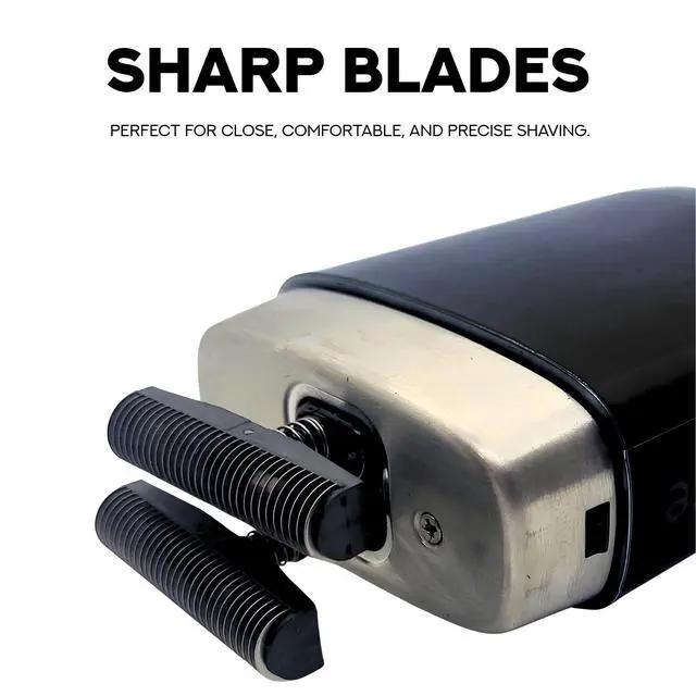 Alt view image 3 of 7 - Crunch Lite STF600 | Professional Double Foil Shaver for Men | Cordless & Corded, 60 Min Runtime, Hidden LED Display | Barber Face & Head Finishing Razor