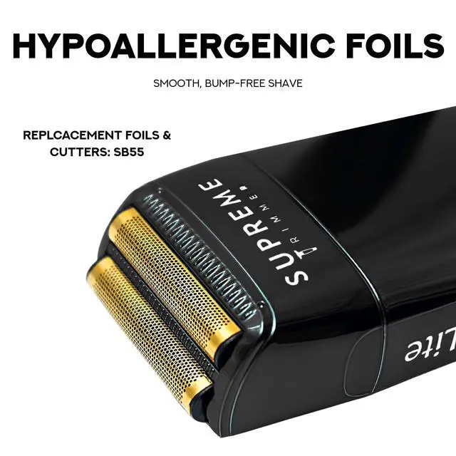 Alt view image 2 of 7 - Crunch Lite STF600 | Professional Double Foil Shaver for Men | Cordless & Corded, 60 Min Runtime, Hidden LED Display | Barber Face & Head Finishing Razor