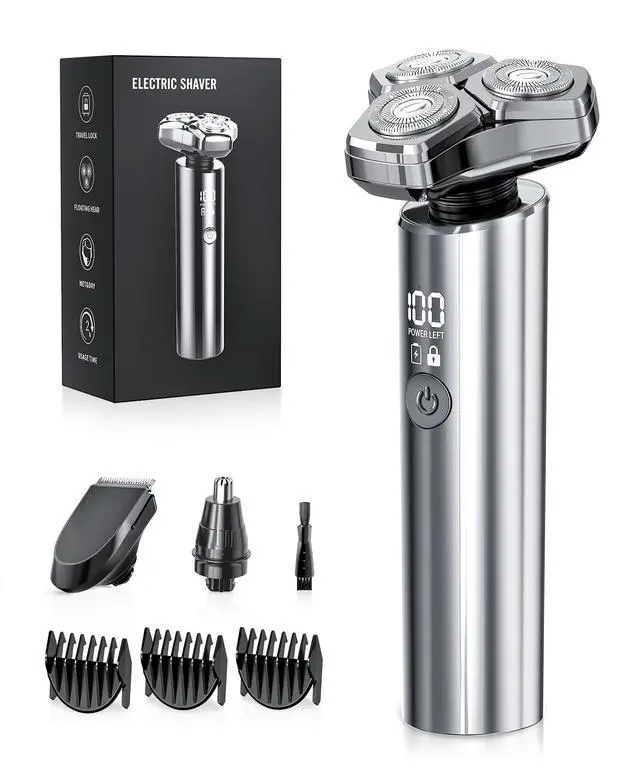 Main image of Electric Razor for Men10,000RPM High-Speed Motor, IPX8 Waterproof, ,Quick Charge & Travel LockGifts for Men Husband Father