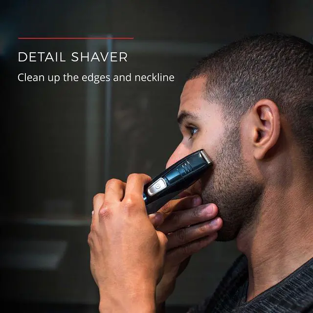 Alt view image 5 of 7 - Head to Toe Advanced Rechargeable Powered Body Groomer Kit, Beard Trimmer (10 Pieces), 6.3 Inch