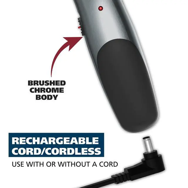 Alt view image 4 of 7 - Groomsman Corded/Cordless Rechargeable Beard Trimmer for Men